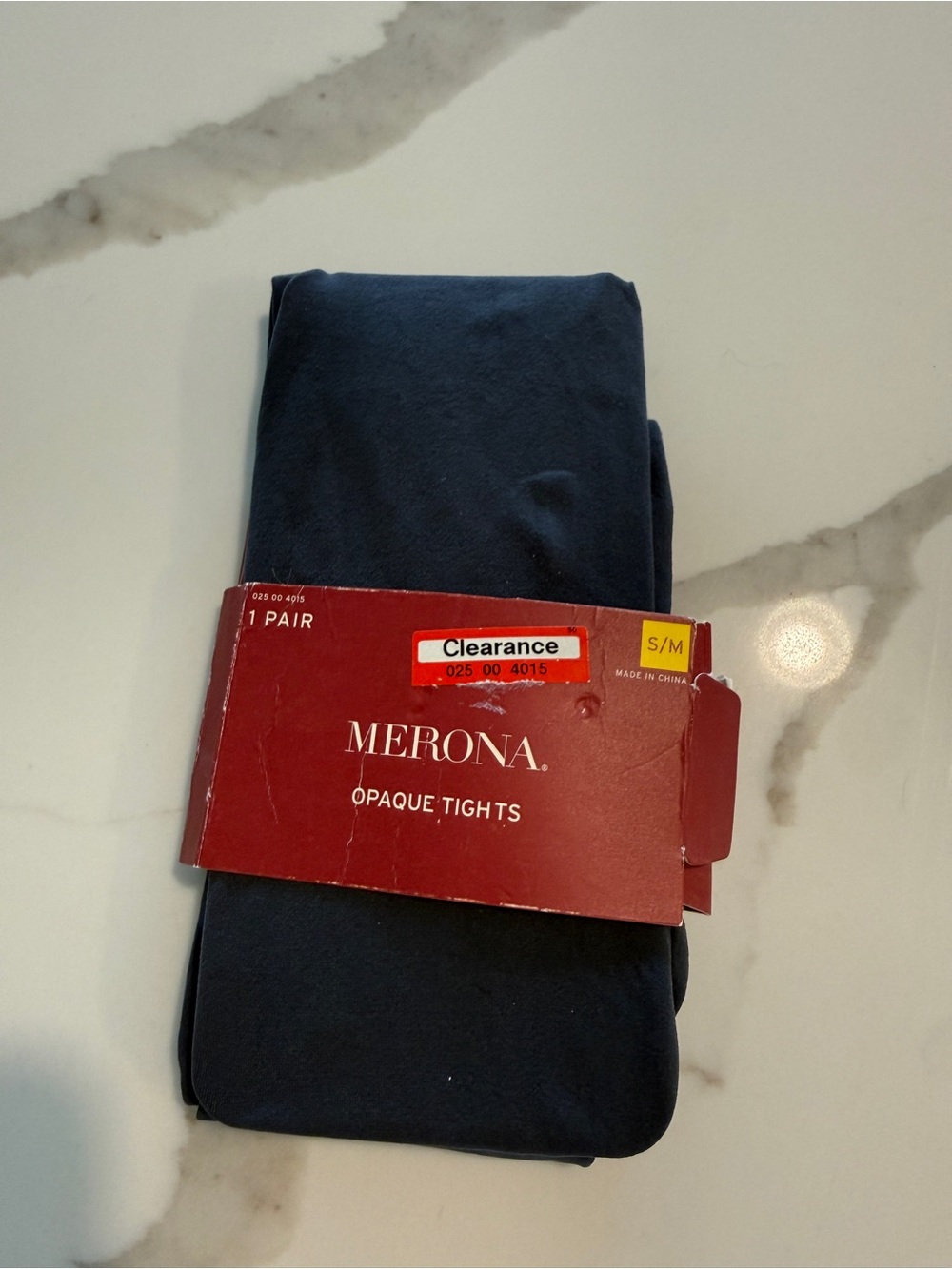 Merona Navy Opaque Tights